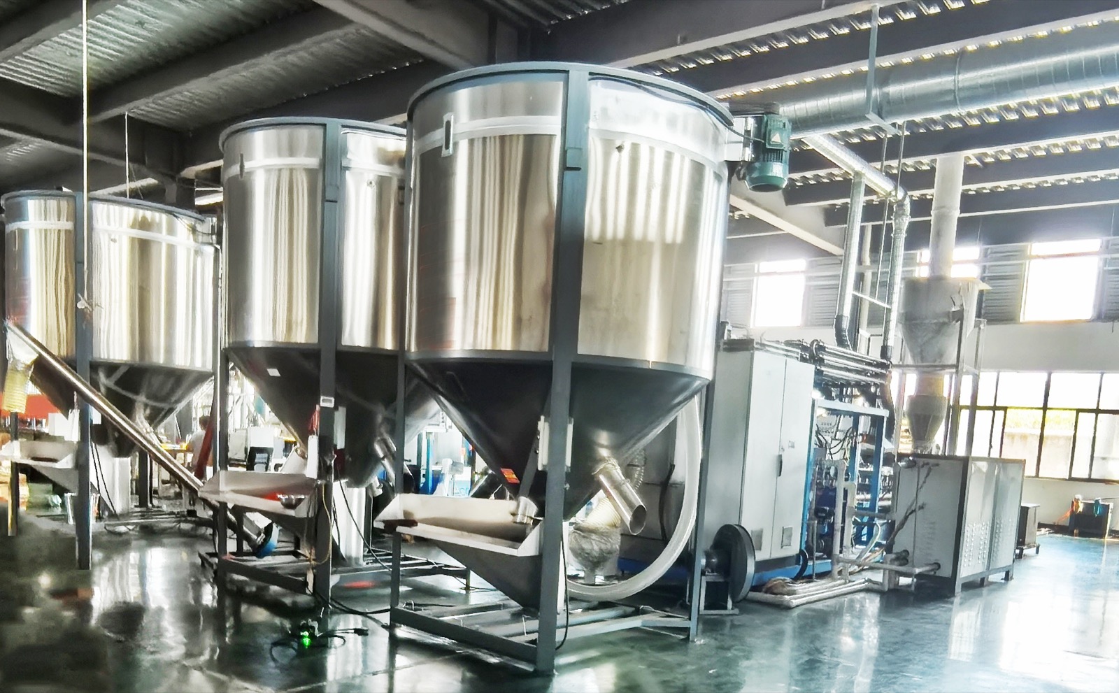 Resistance band cutting, inspection, and packaging at TAICLET production facility
