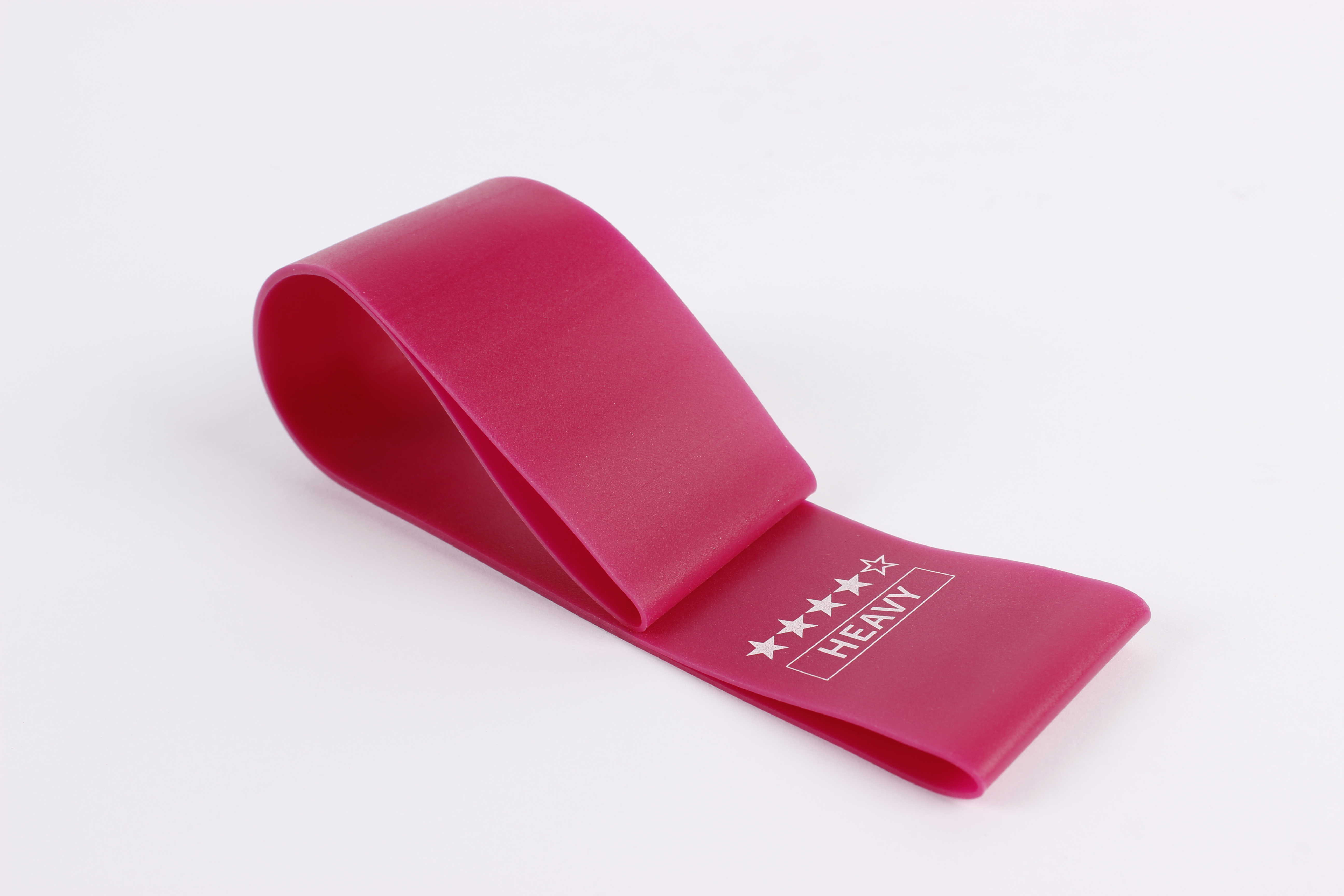 Pink gradient TPE mini loop resistance band set with carrying bag