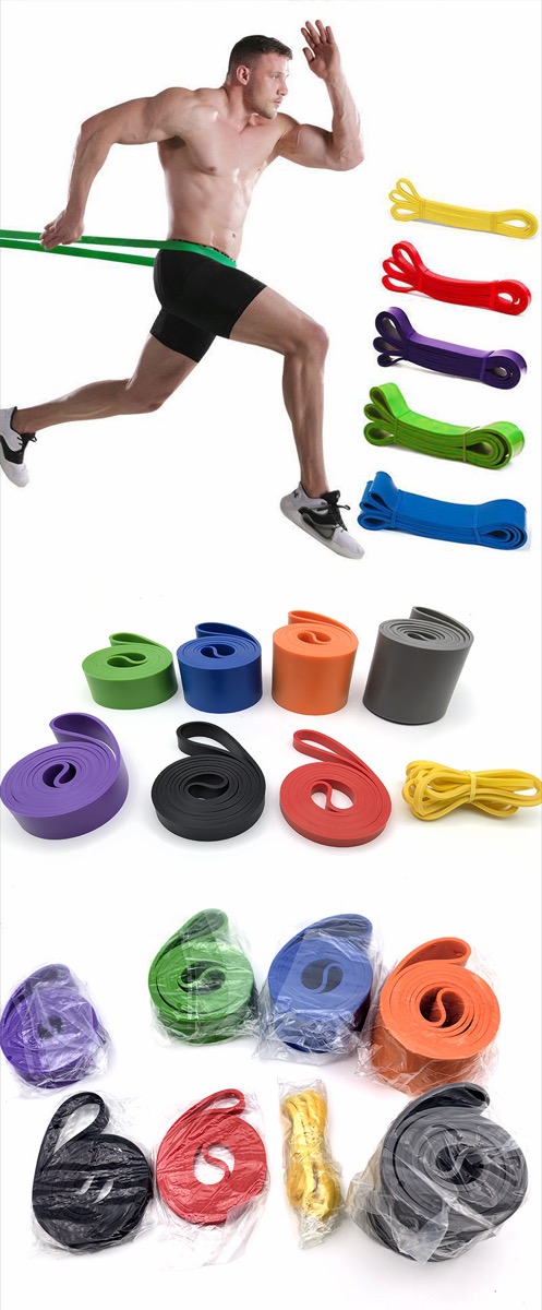 TPE pull-up resistance bands set from light to heavy